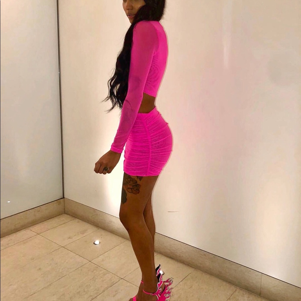 NEON pink 2 piece set